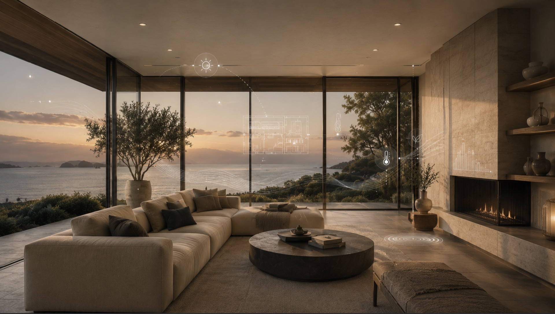 Intelligent living interior with integrated sensing